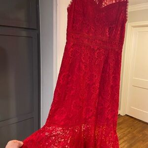 BB Dakota Vibrant Red Dress